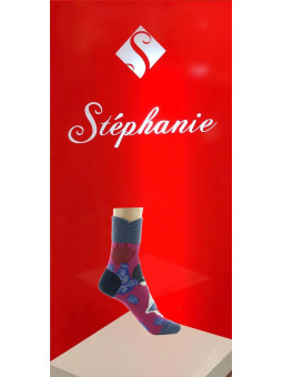 CHAUSSETTE FLEURS SAUVAGES - .