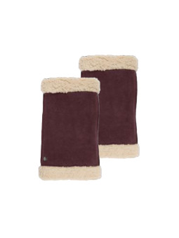 MITAINES CUIR/CHEVRE - BORDEAU