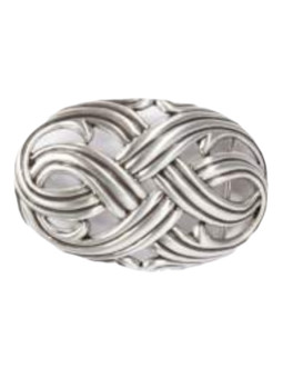 CORDAGE  BOUCLE 40MM - ARGENT