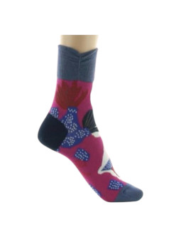 CHAUSSETTE FLEURS SAUVAGES - .